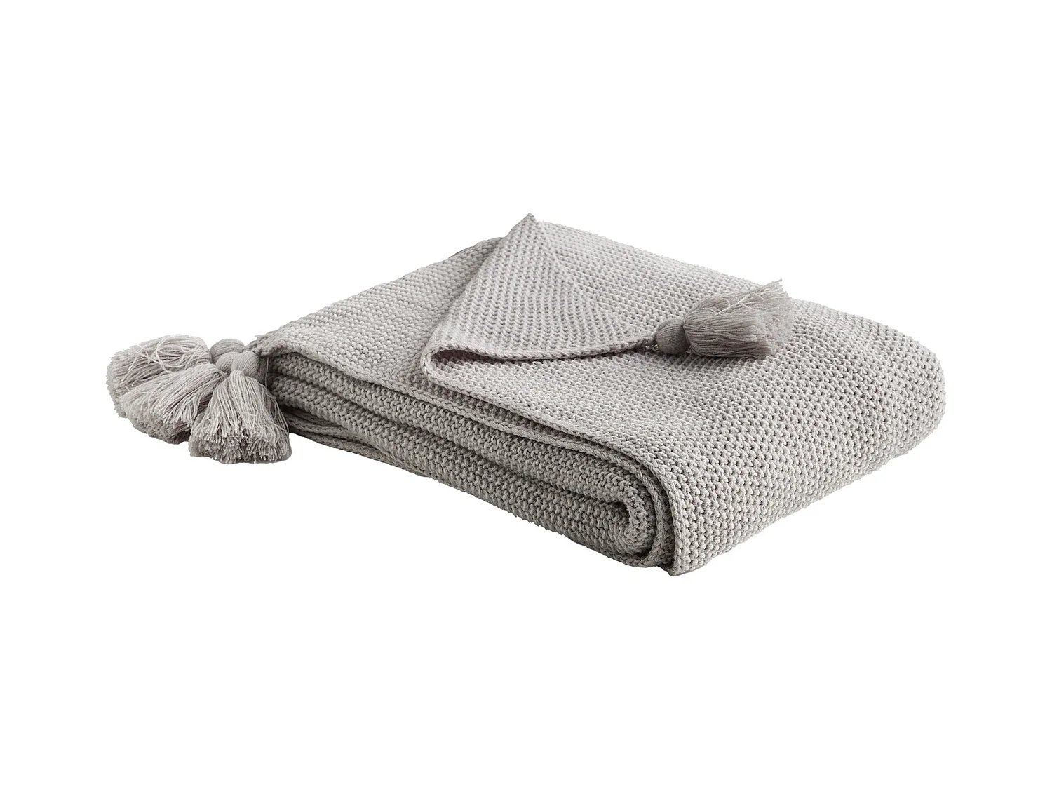 Plaid Zoltane Gris Clair 130x170