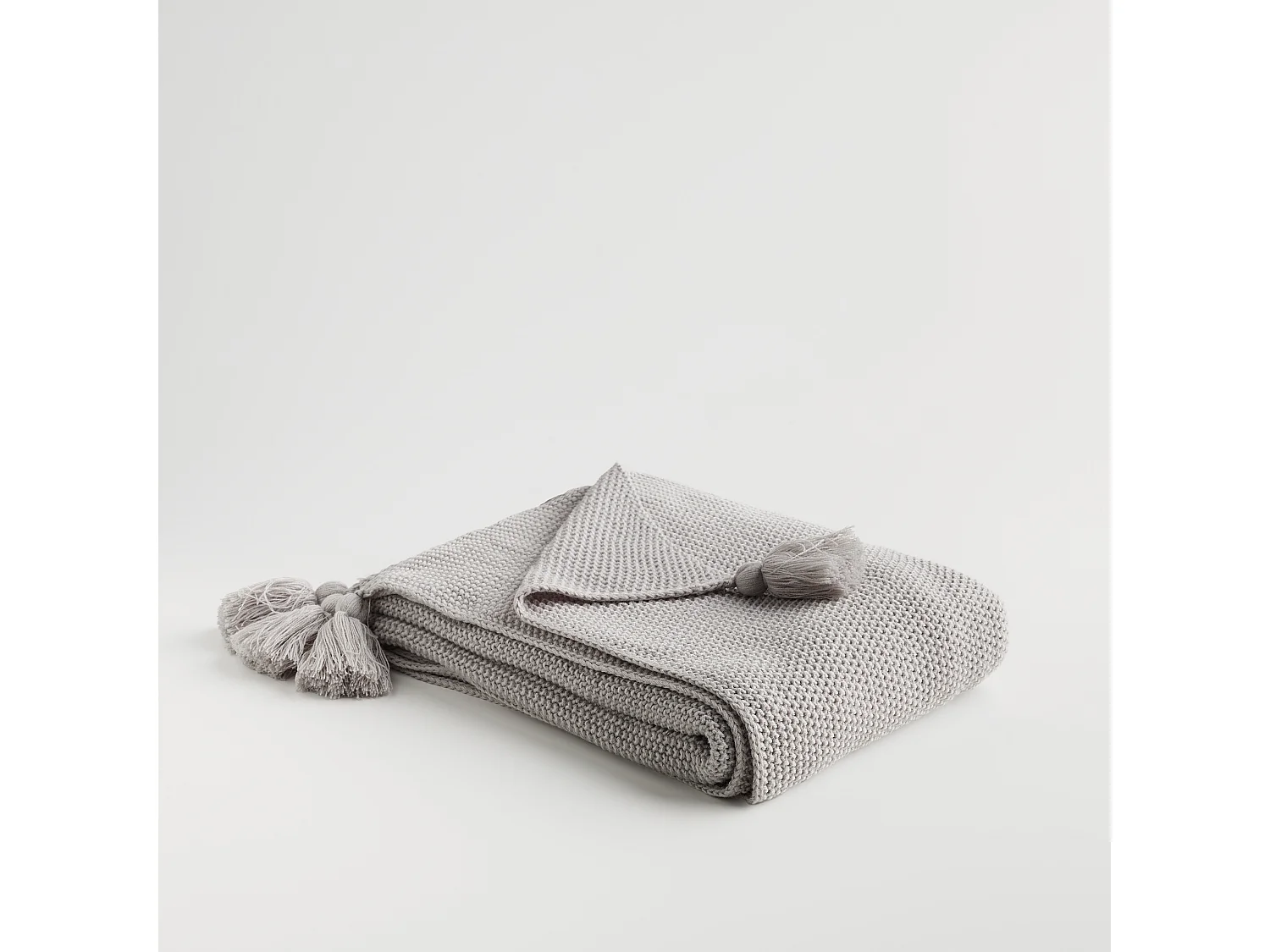 Plaid Zoltane Gris Clair 130x170