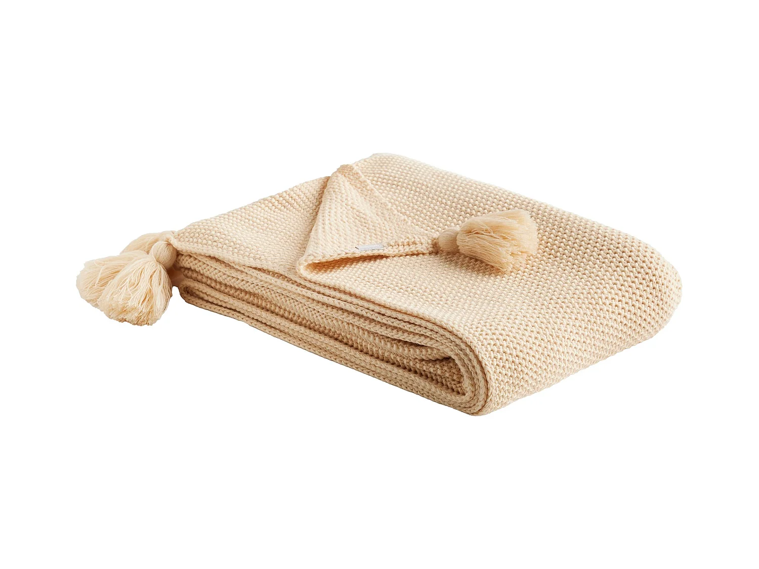 Plaid Zoltane Beige Moyen 130 x 170