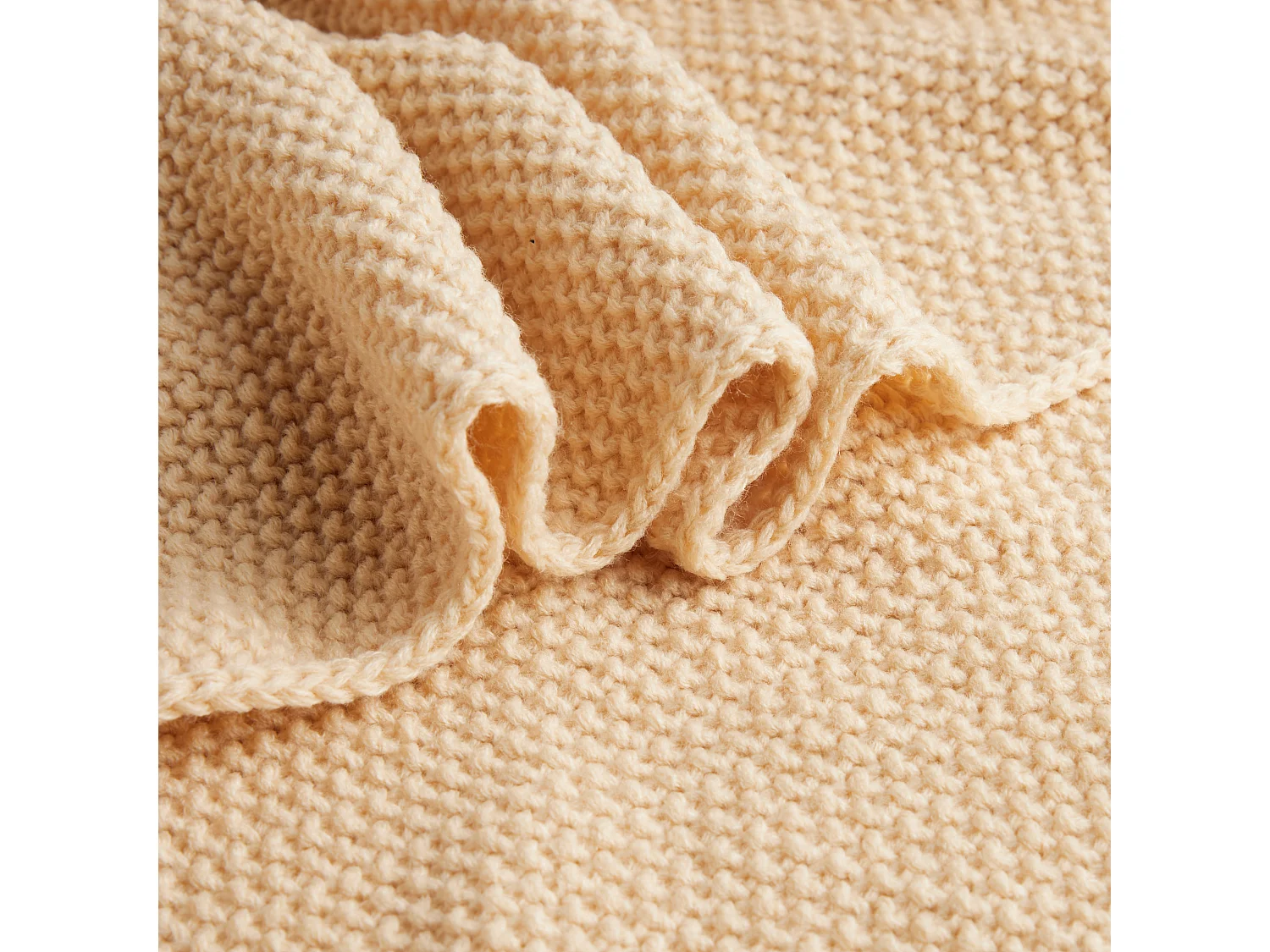 Plaid Zoltane Beige Moyen 130 x 170