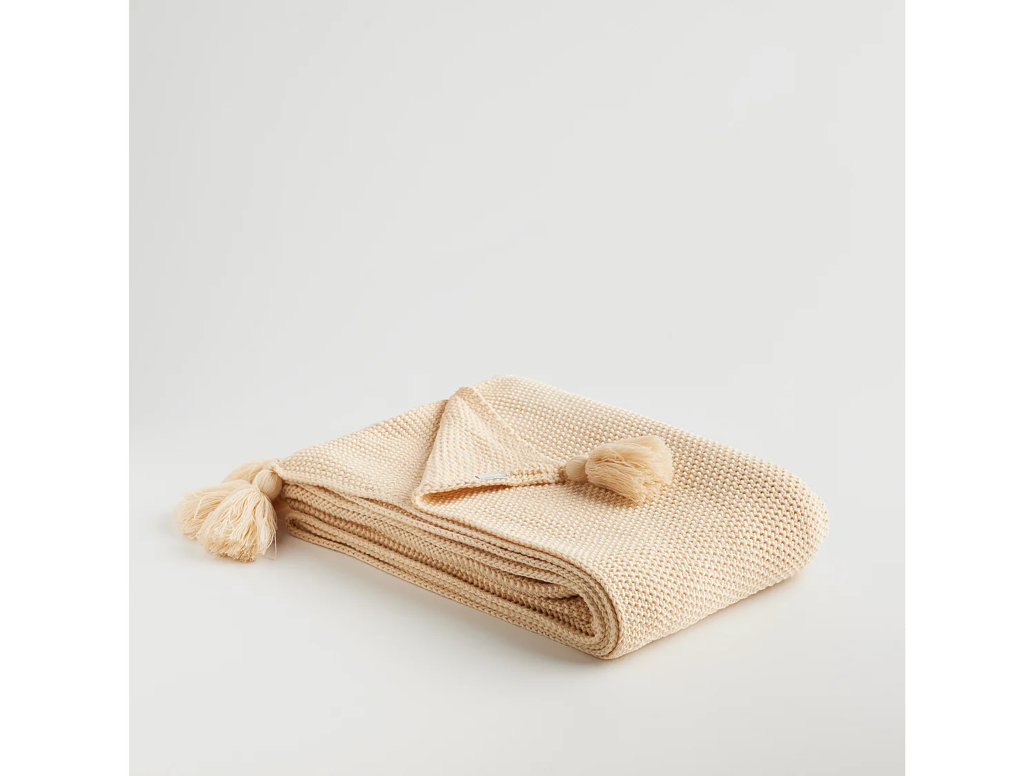 Plaid Zoltane Beige Moyen 130 x 170