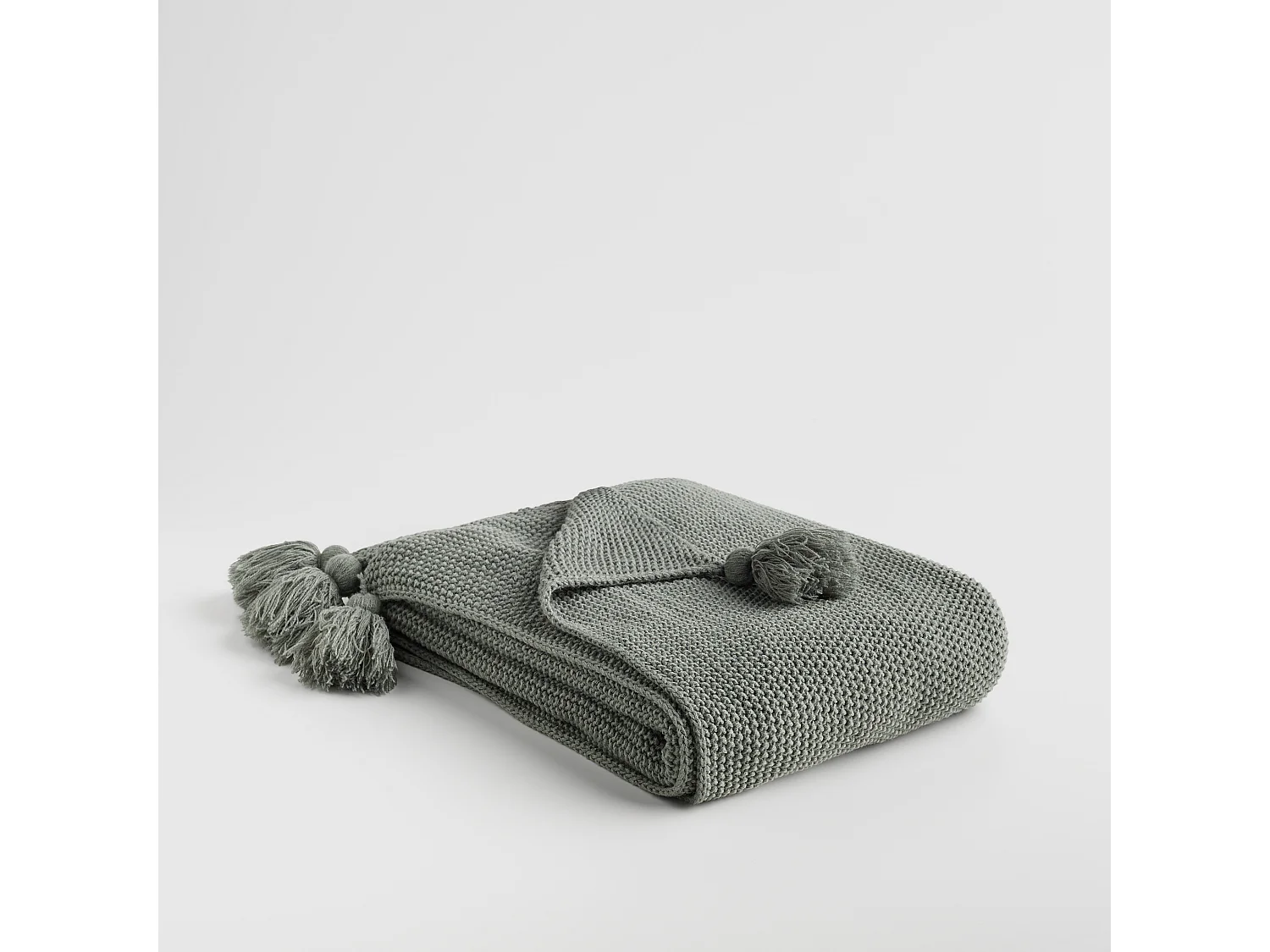 Acryldecke Zoltane Dunkelgrün 130x170