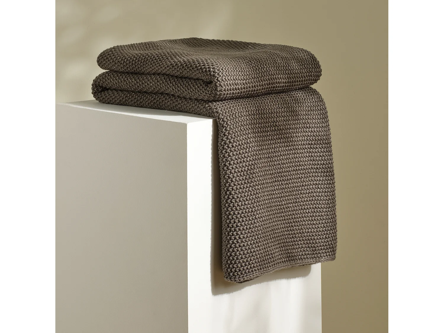 Plaid Zaldaris Gris Moyen 130x170