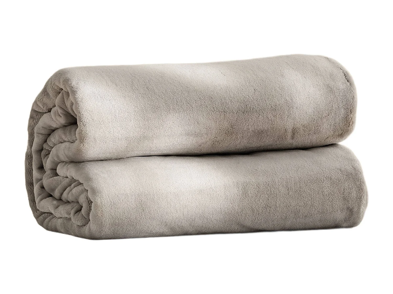 Decke Floss Mittelgrau 200x220