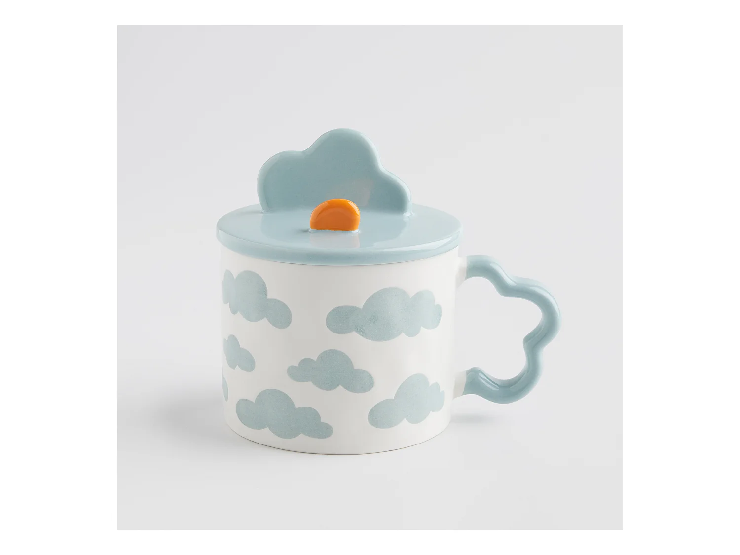 Tasse Avec Accessoire Cozie Bleu Clair 350ml