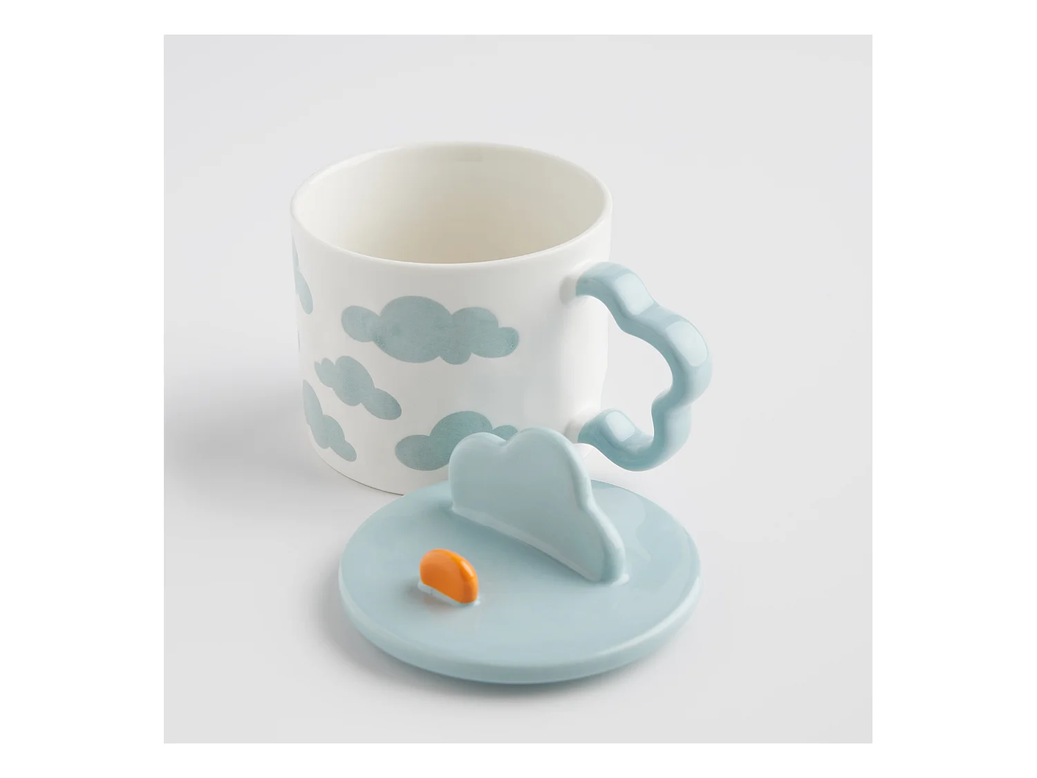 Tasse Avec Accessoire Cozie Bleu Clair 350ml