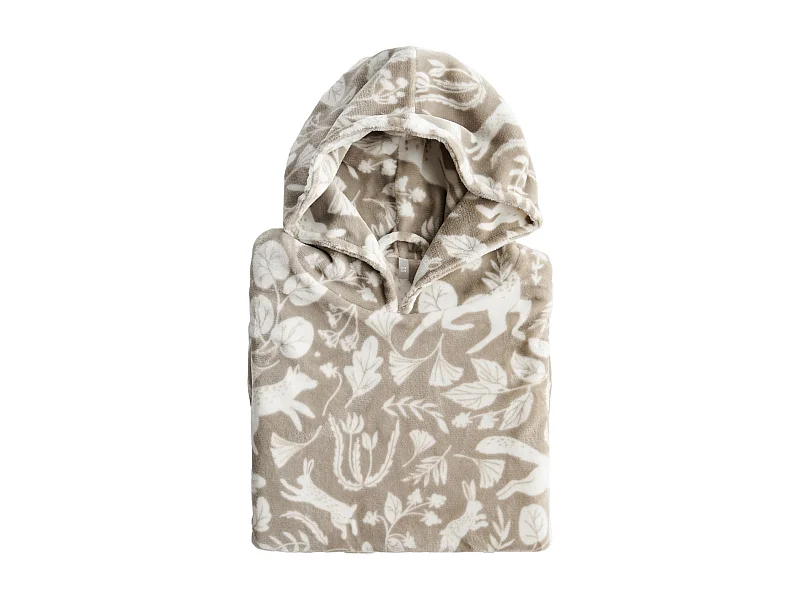 Poncho Misne mittleres Beige 75 x 90