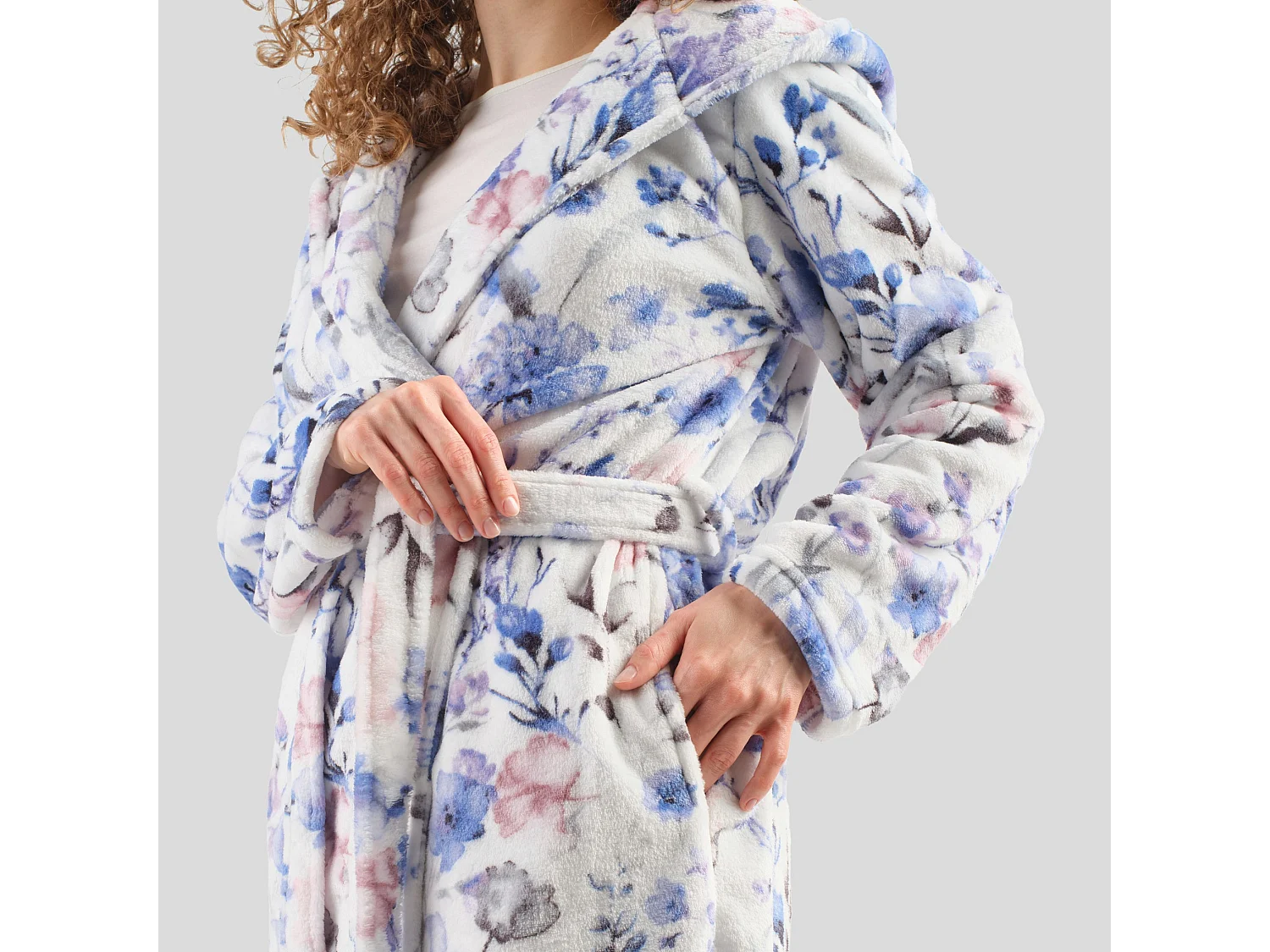 Bademantel Louisa mittelweiß 57x115