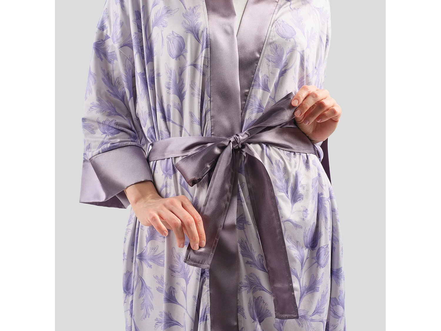 Bademantel Amantello mittelviolett 70 x 115
