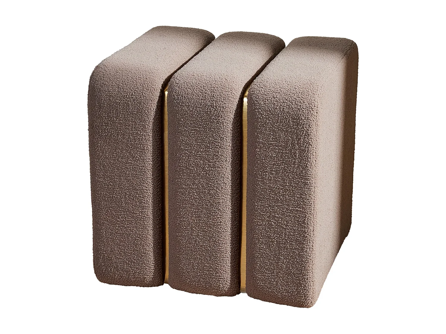 Hocker Mokani hellbraun 40 x 40 cm