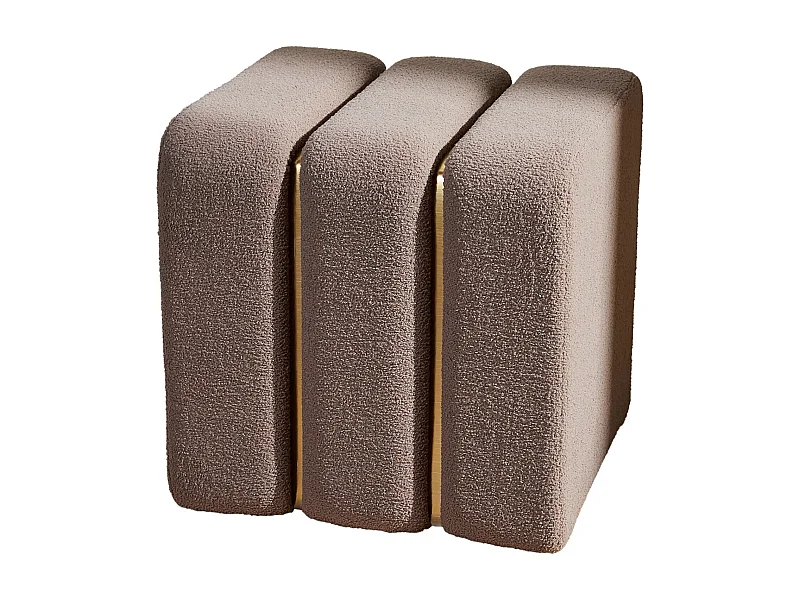 Hocker Mokani hellbraun 40 x 40 cm