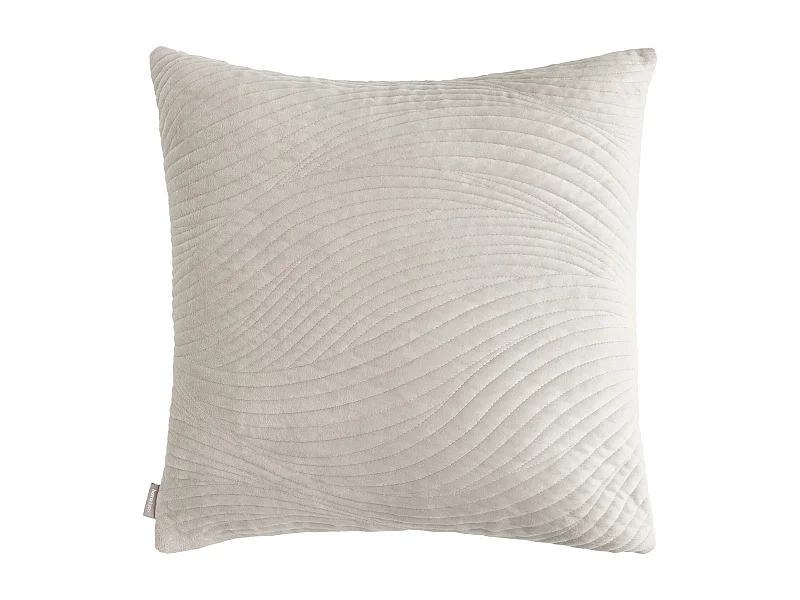 Housse De Coussin En Velours Tossa Gris Clair 45x45