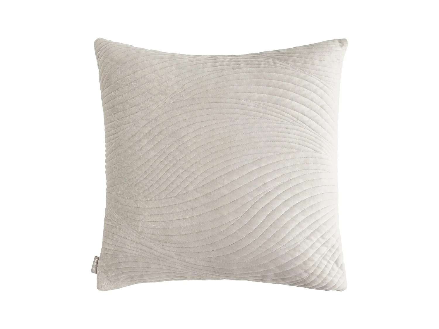 Housse De Coussin En Velours Tossa Gris Clair 45x45