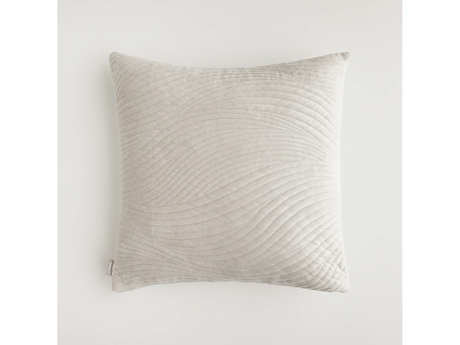 Housse De Coussin En Velours Tossa Gris Clair 45x45