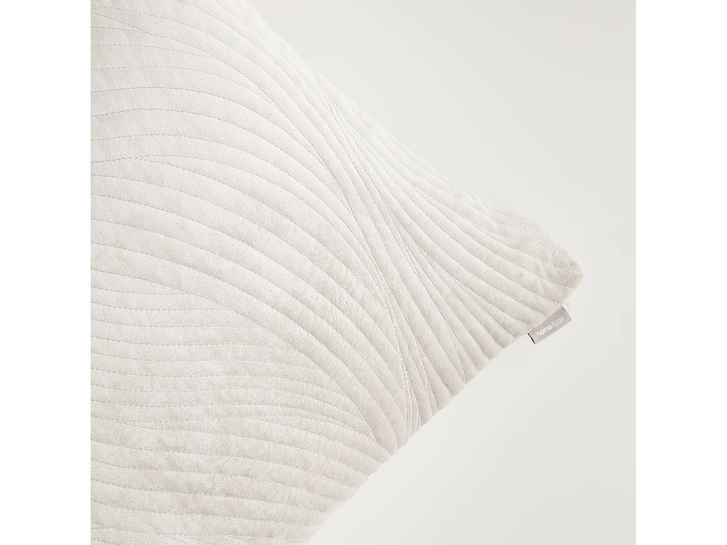 Housse De Coussin En Velours Tossa Gris Clair 45x45