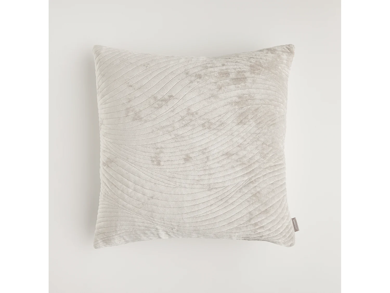 Housse De Coussin En Velours Tossa Gris Clair 45x45