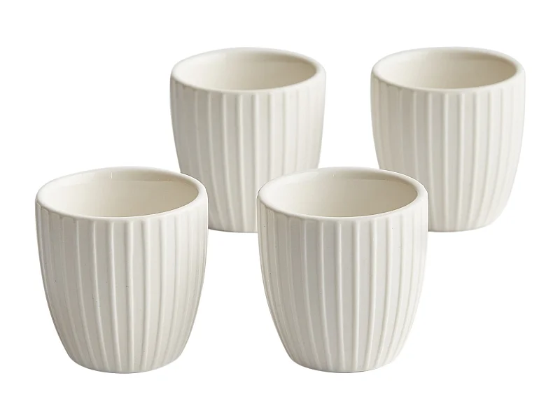 Ensemble De Portes-Œufs Linioso Blanc 4 Pièces