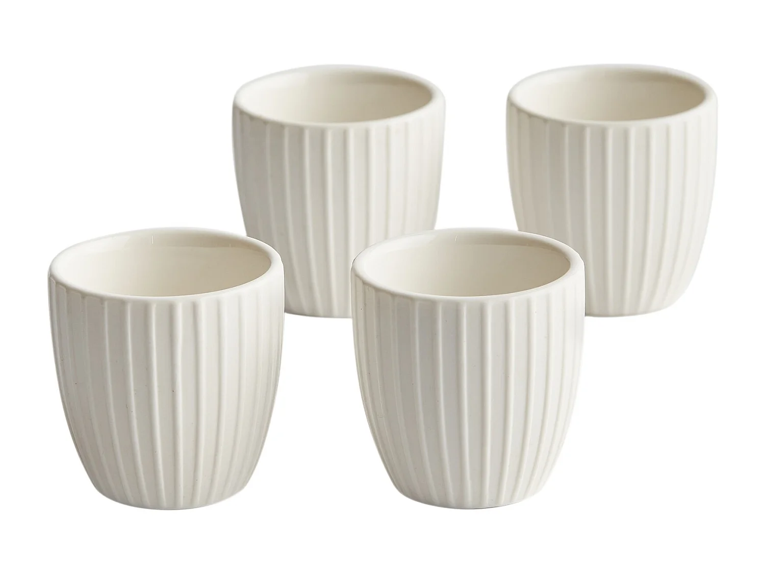 Ensemble De Portes-Œufs Linioso Blanc 4 Pièces