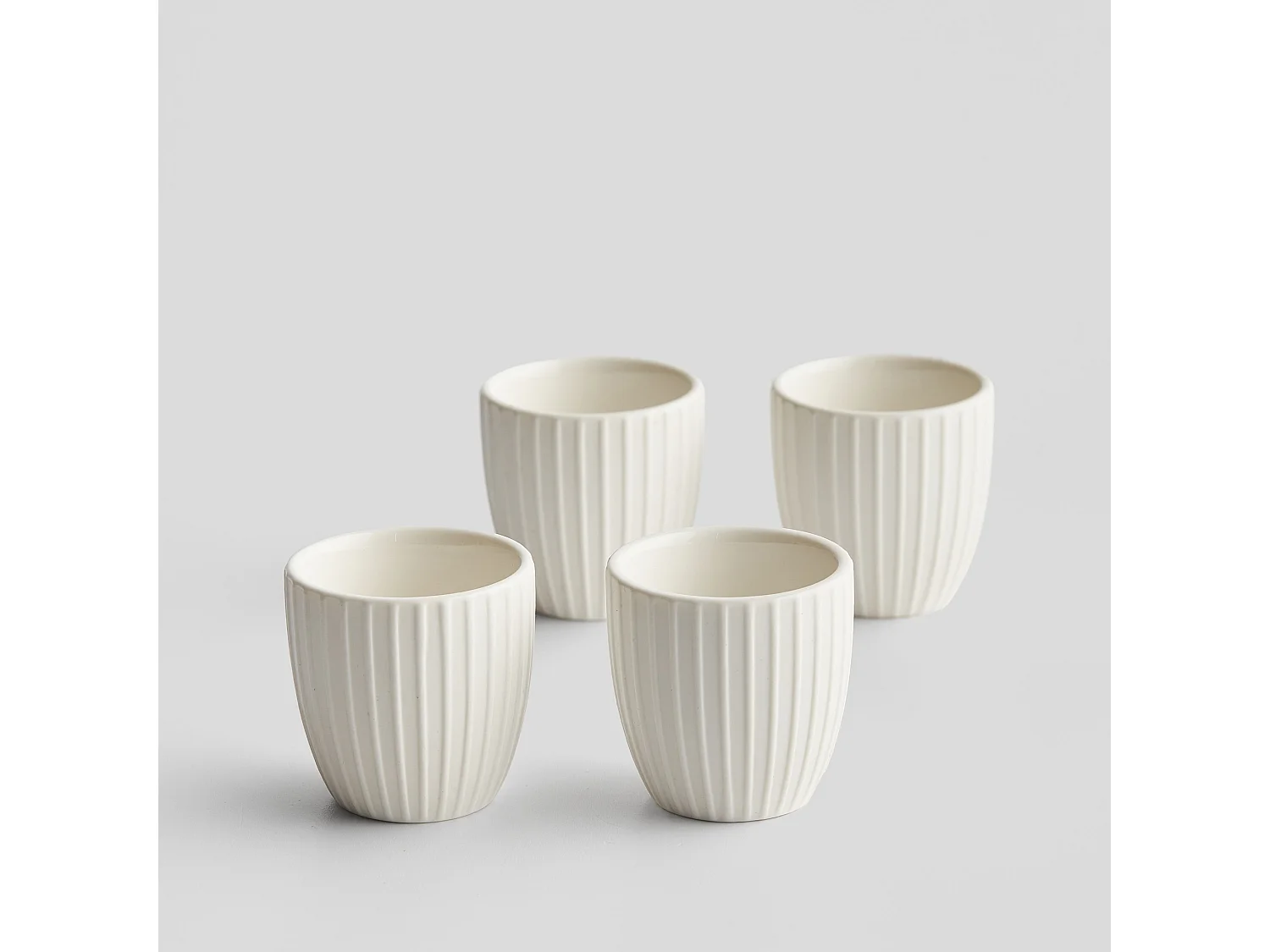 Ensemble De Portes-Œufs Linioso Blanc 4 Pièces