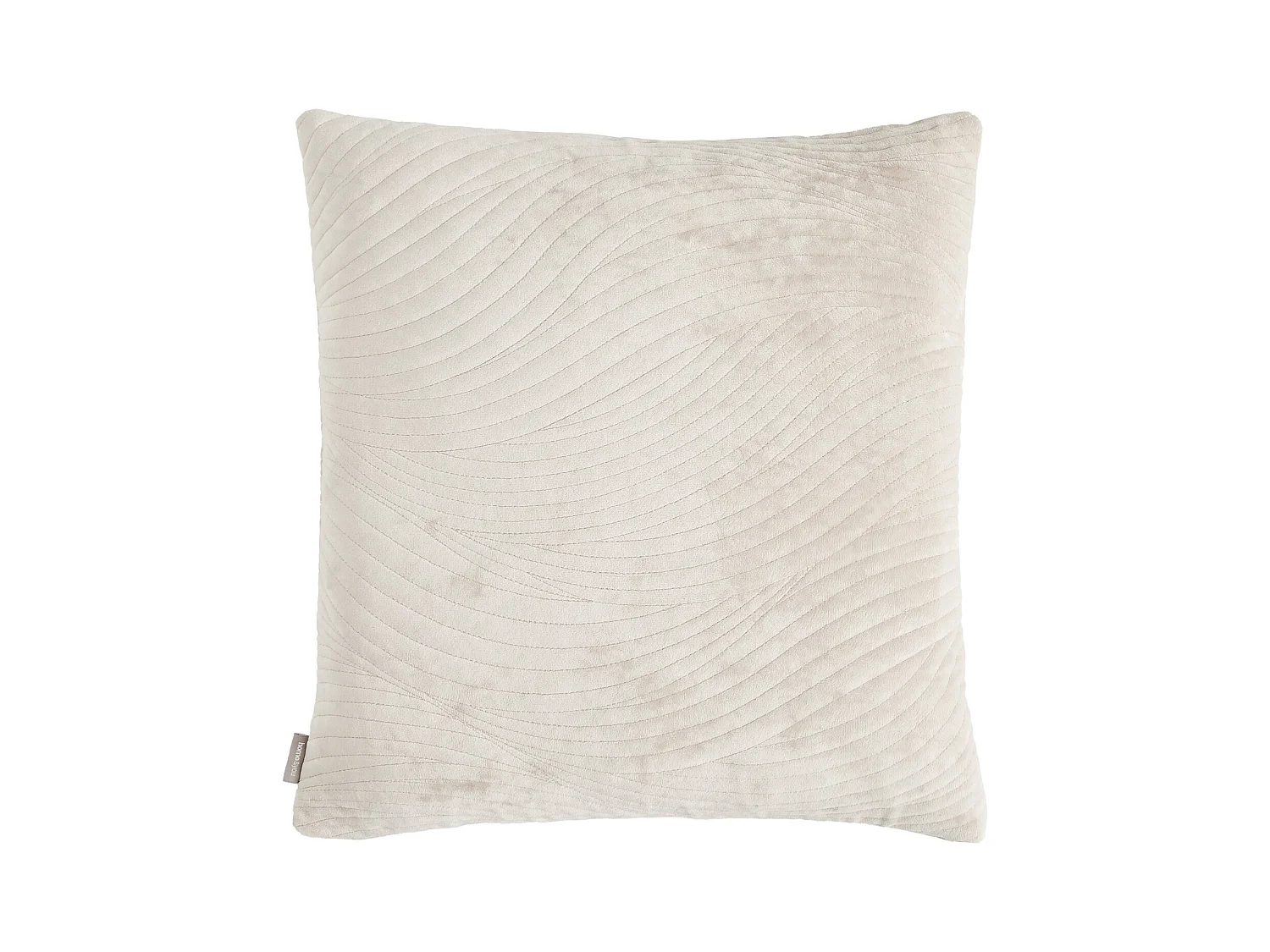 Housse De Coussin En Velours Tossa Beige Clair 45x45