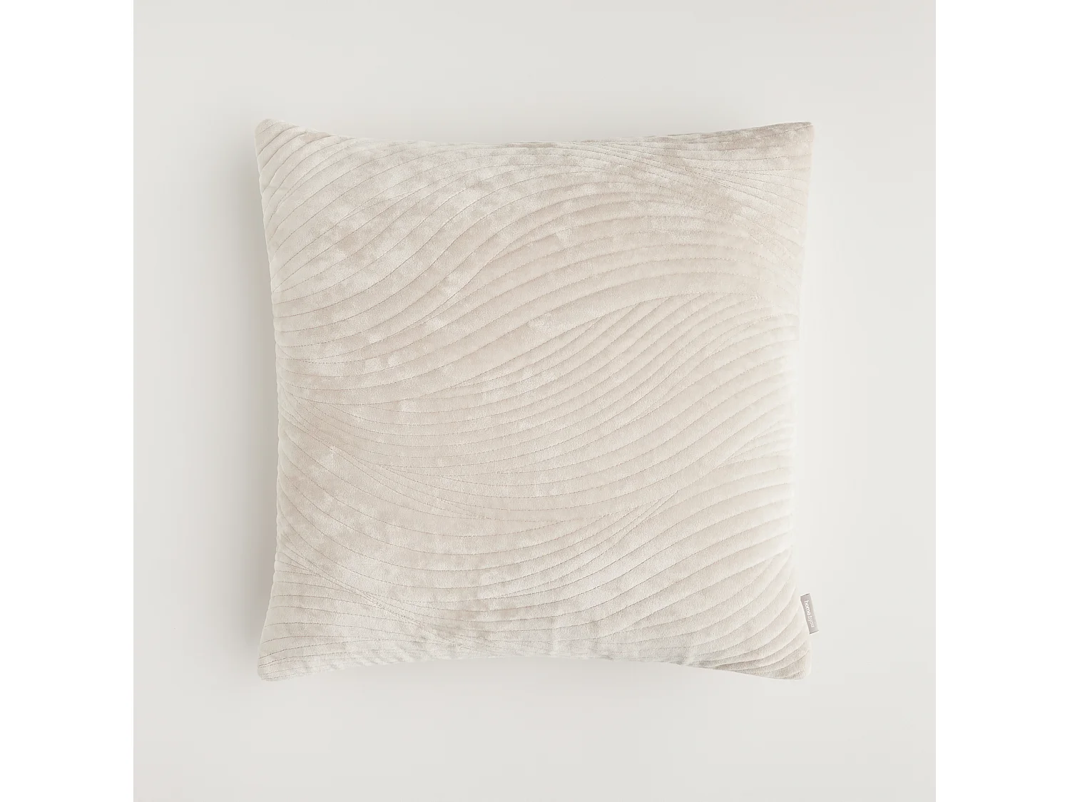 Housse De Coussin En Velours Tossa Beige Clair 45x45