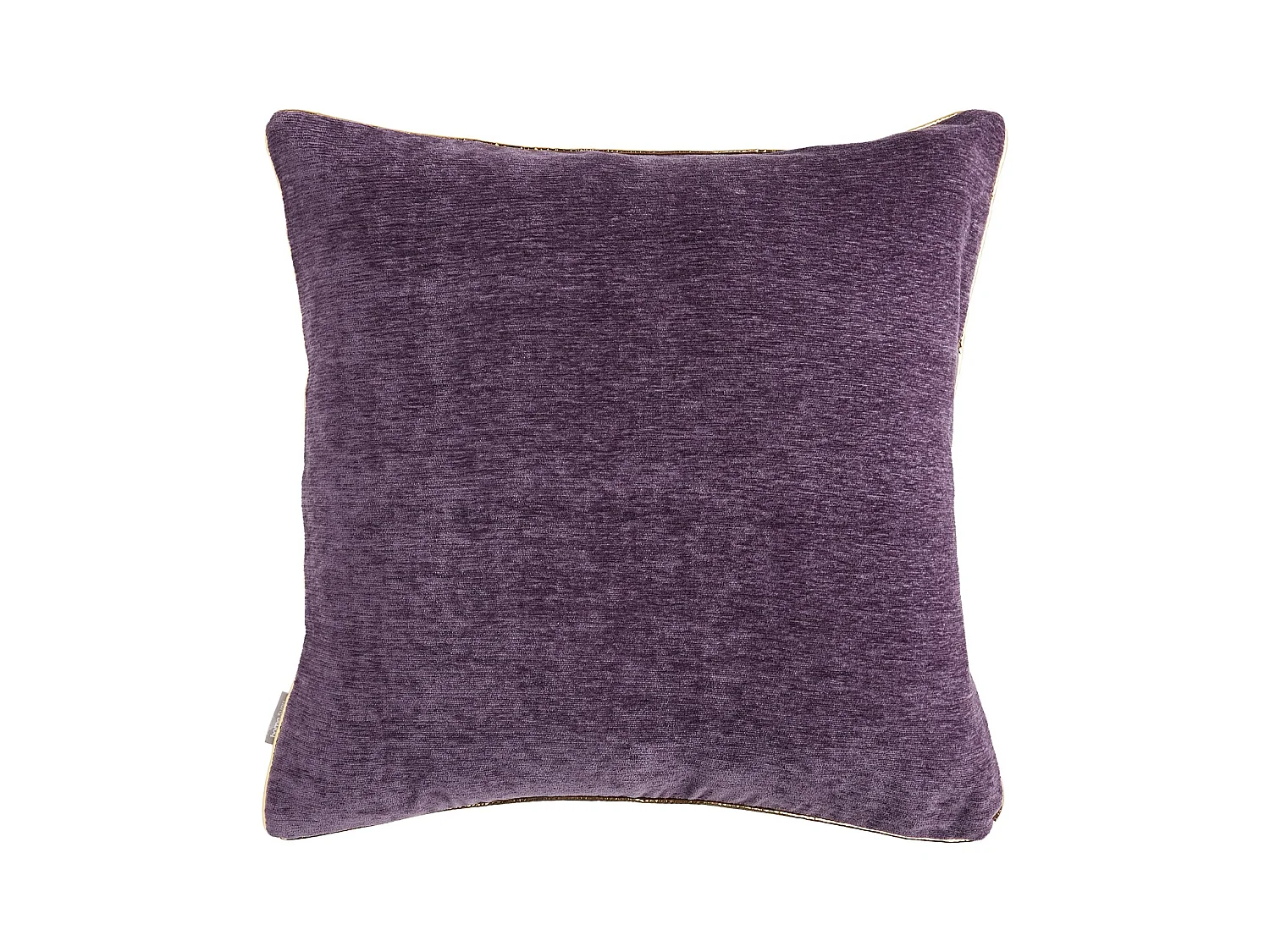 Housse De Coussin En Velours Erwio Violet Foncé 45x45