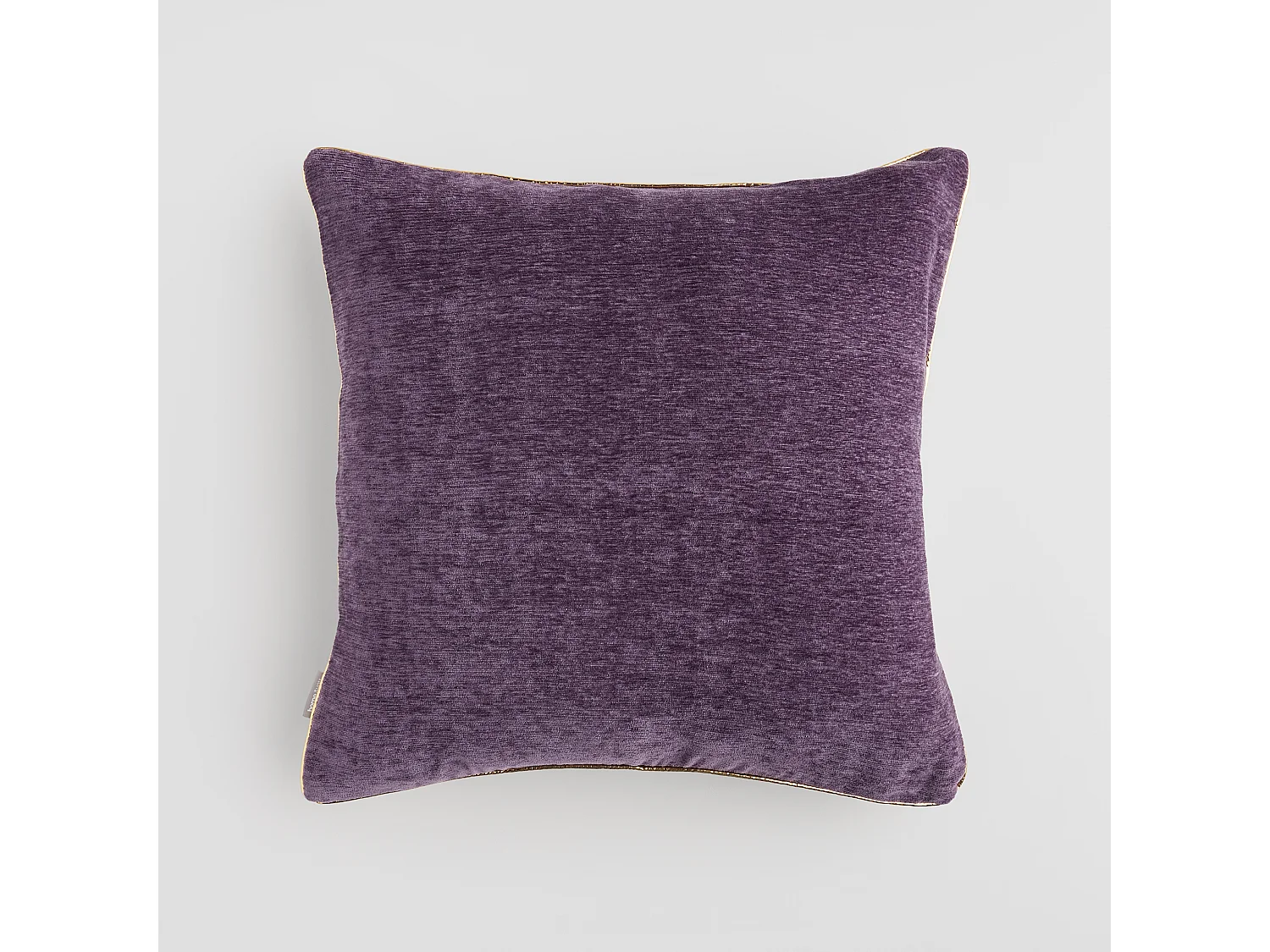 Housse De Coussin En Velours Erwio Violet Foncé 45x45