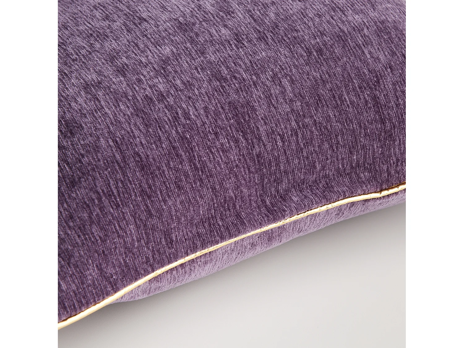 Housse De Coussin En Velours Erwio Violet Foncé 45x45