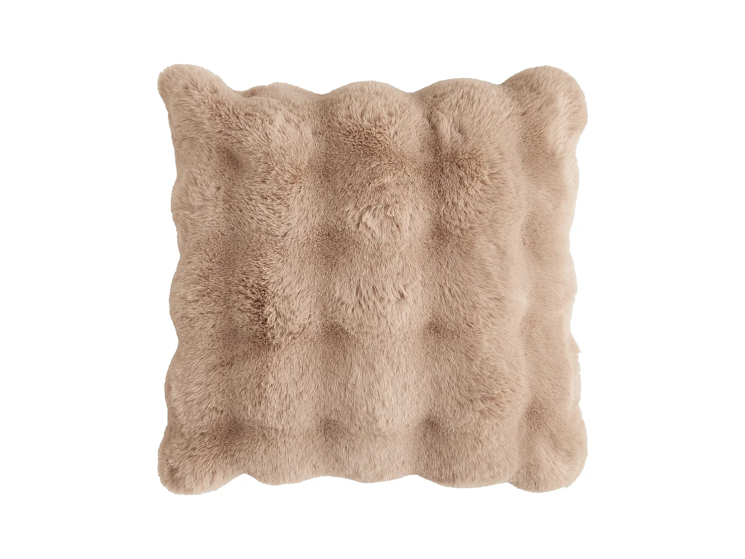 Housse De Couette En Fourrure Bares Brun Clair 45x45