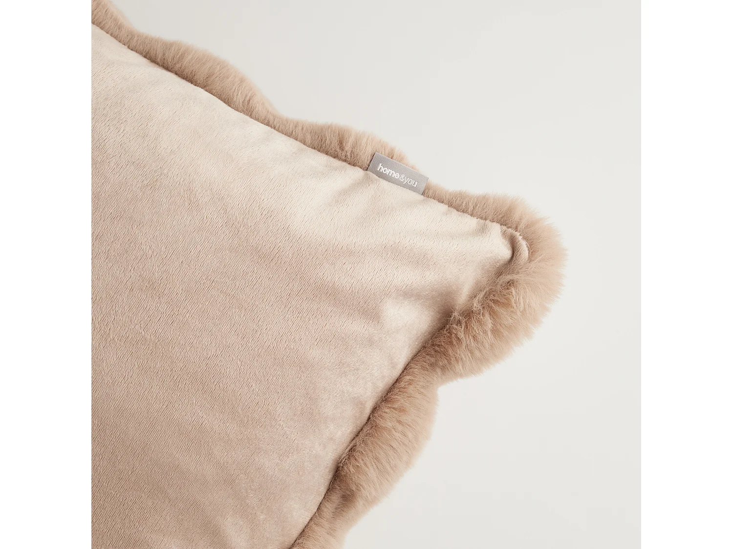 Housse De Couette En Fourrure Bares Brun Clair 45x45