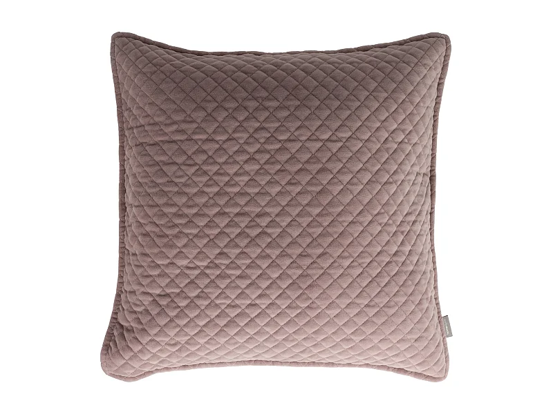 Eleganter Pflaumen-Kissenbezug in Blassrosé