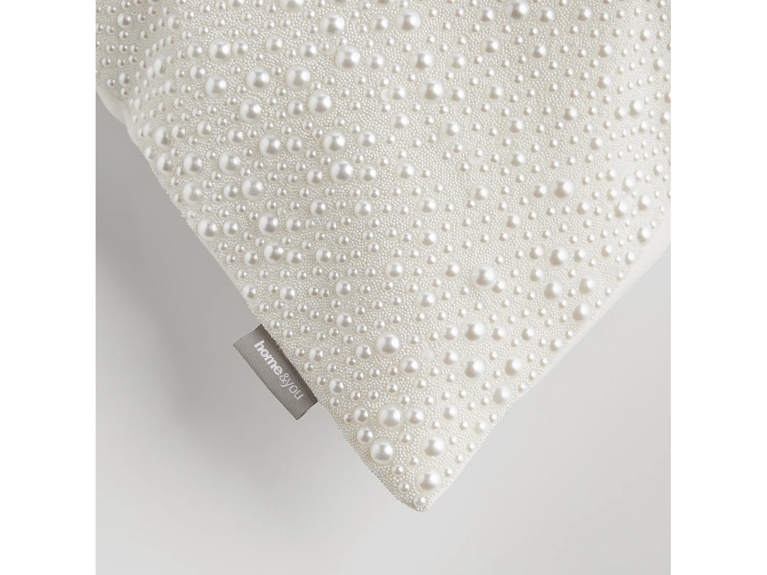 Taie d'Oreiller Élegance Pearlina Écru Clair 45x45