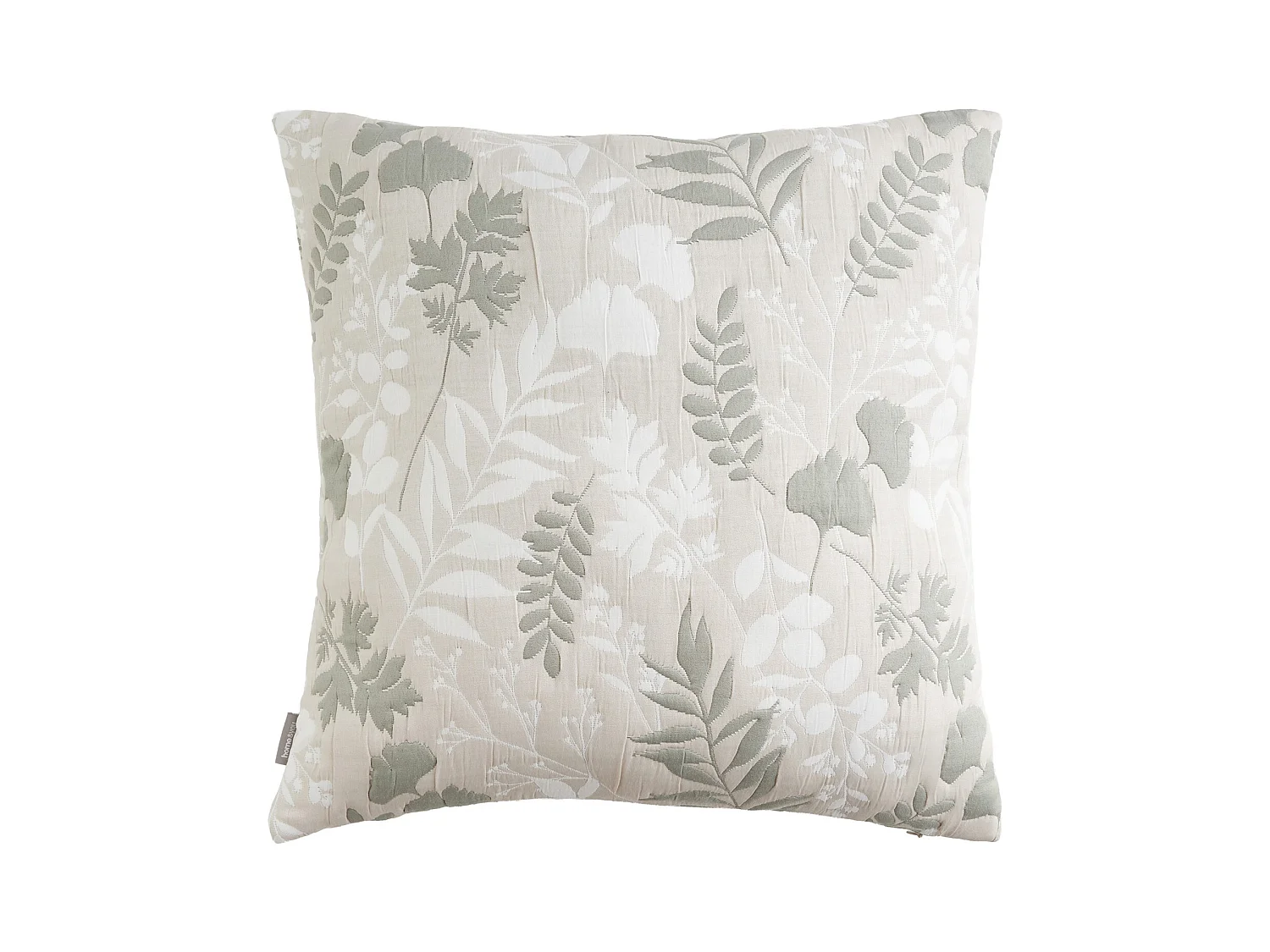 Housse De Coussin En Jacquard Florena Beige Moyen 45x45