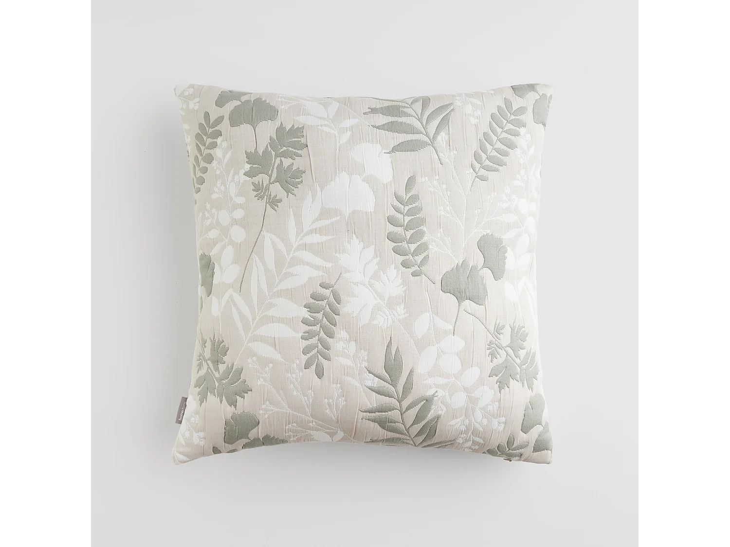 Housse De Coussin En Jacquard Florena Beige Moyen 45x45