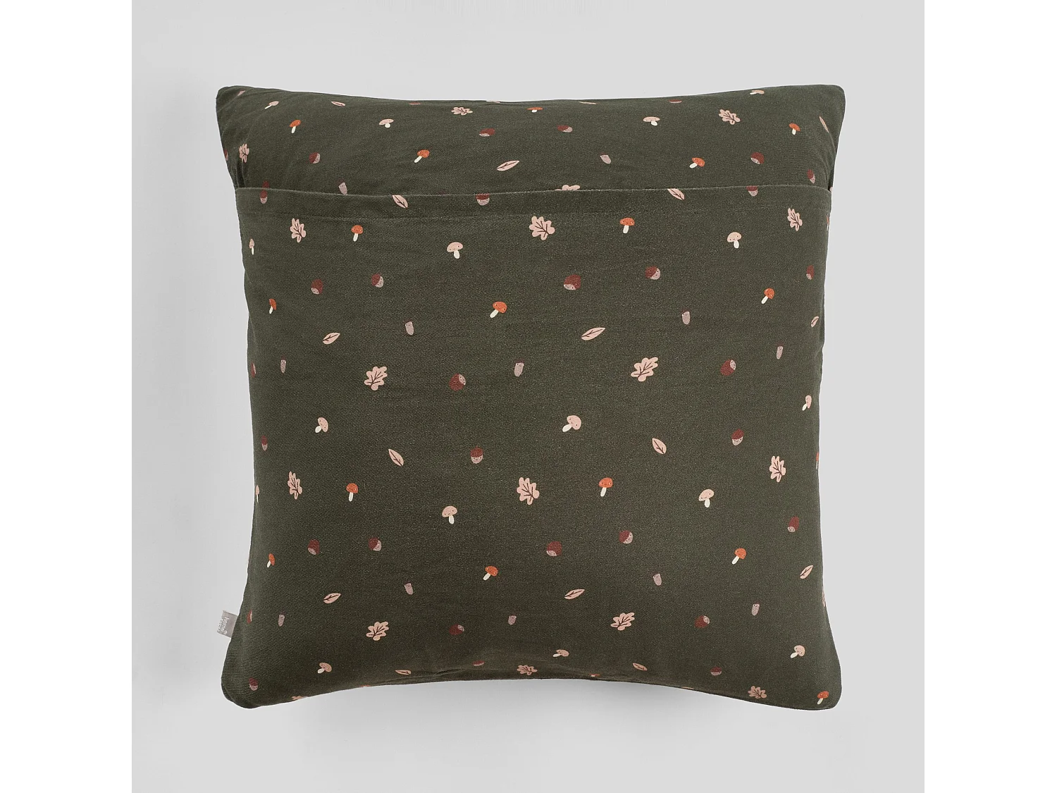 Bestickter Kissenbezug Nooks dunkelgrün 45 x 45
