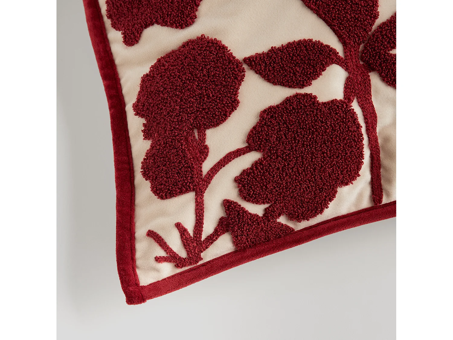 Housse De Couette Brodée Caleras Blanc Brillant 45 x 45