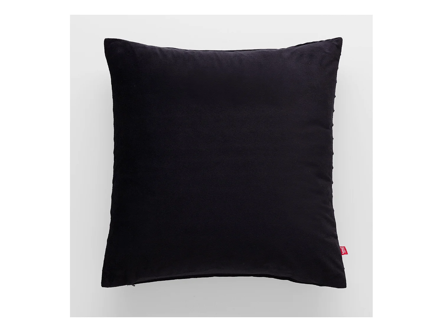 Housse De Coussin En Velours Manku Noir Moyen 45 x 45