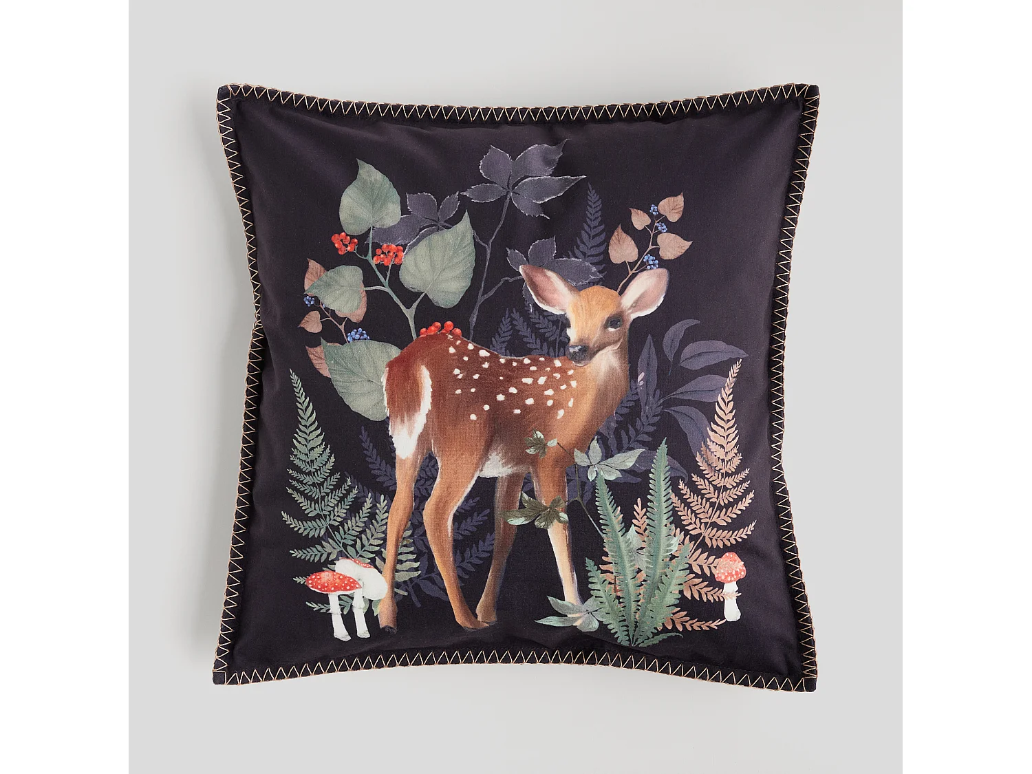 Kissenbezug Wildes deer Dunkelblau 45 x 45 cm