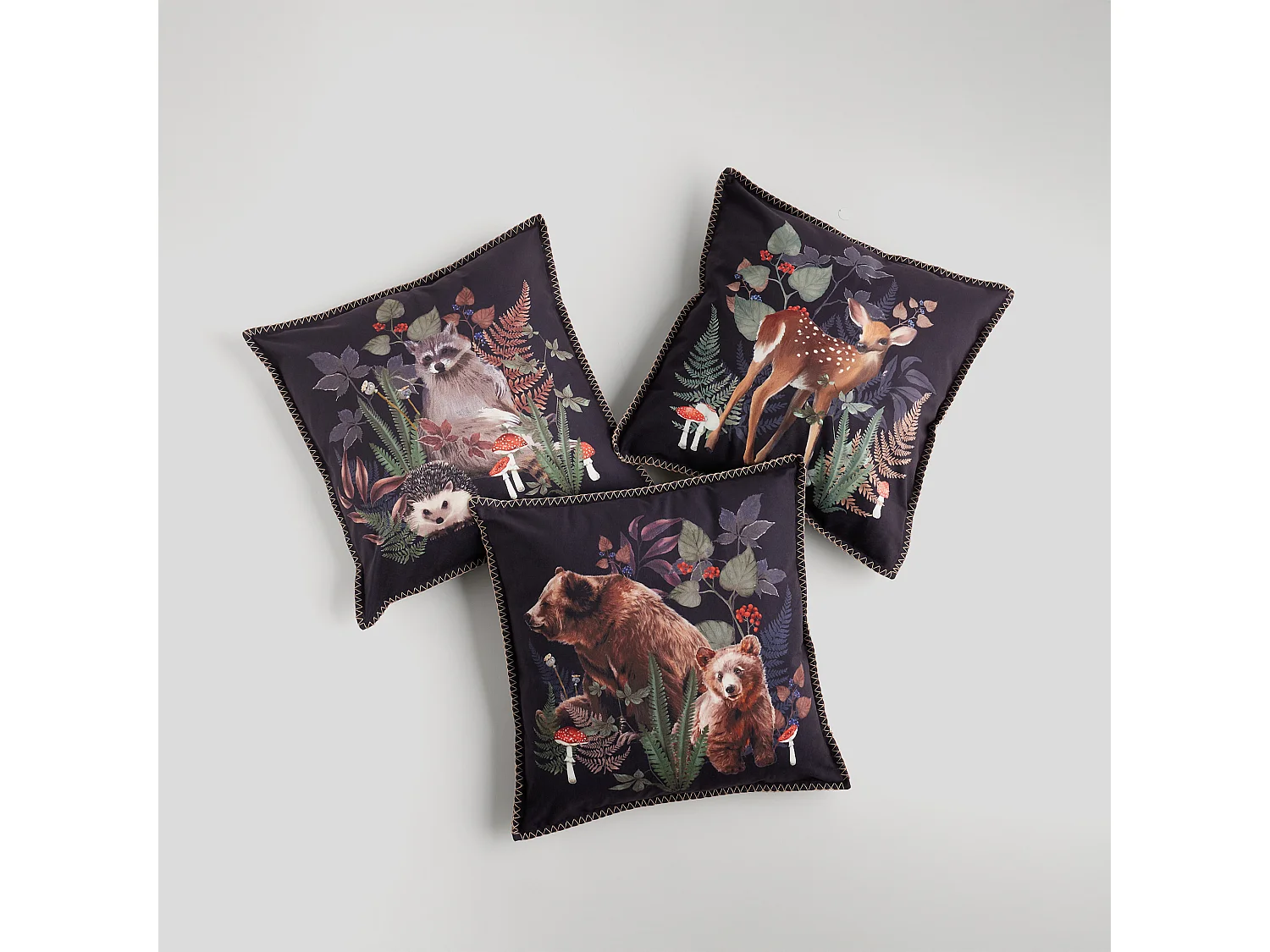 Kissenbezug Wildes deer Dunkelblau 45 x 45 cm