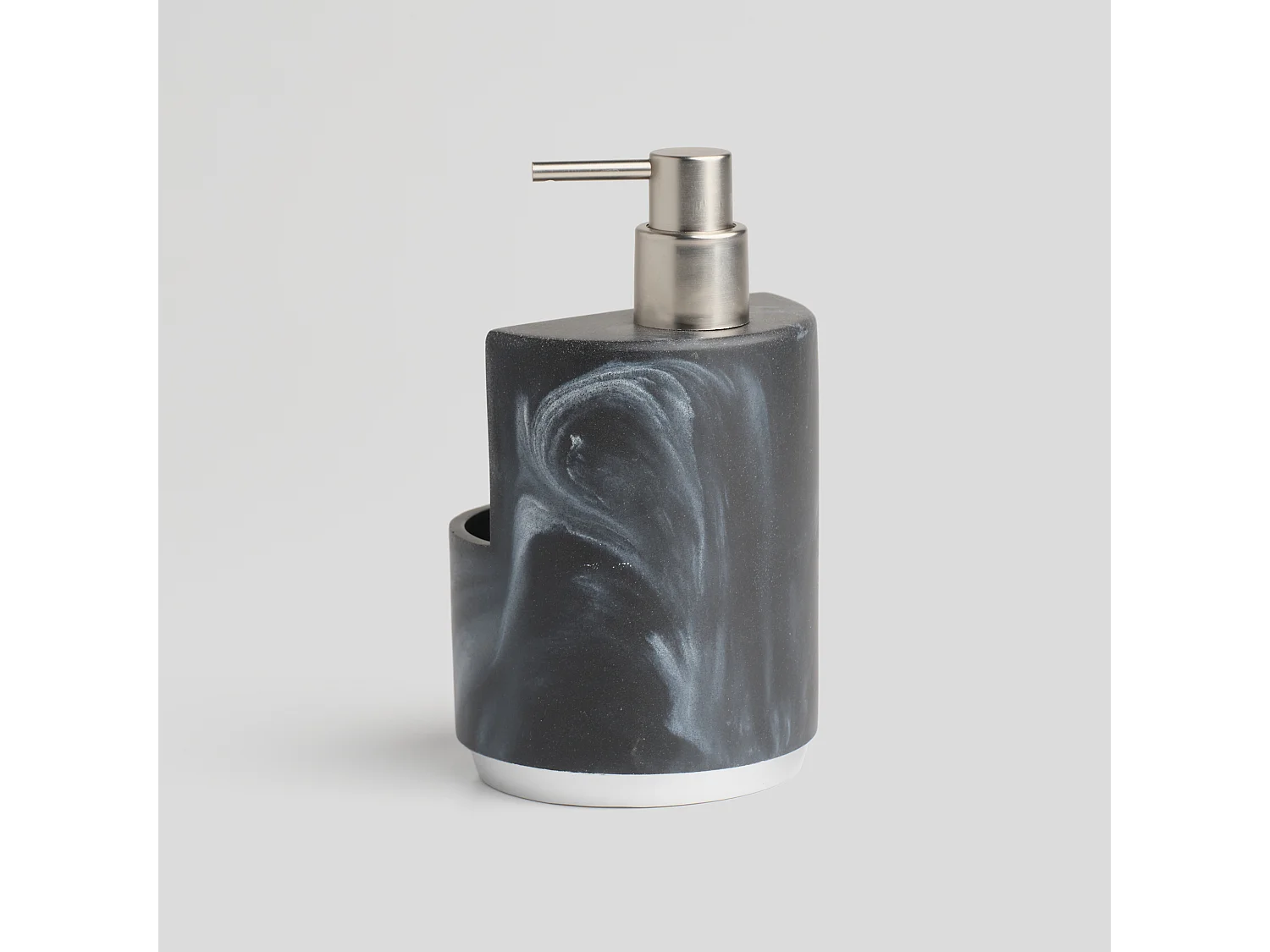 Distributeur Avec Support Pour Éponge Margo 500ml Argent Moyen