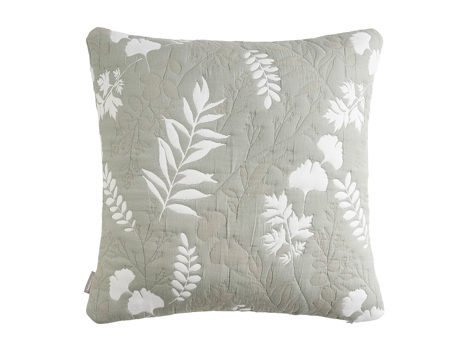 Housse De Coussin En Jacquard Florena Vert Moyen 45x45