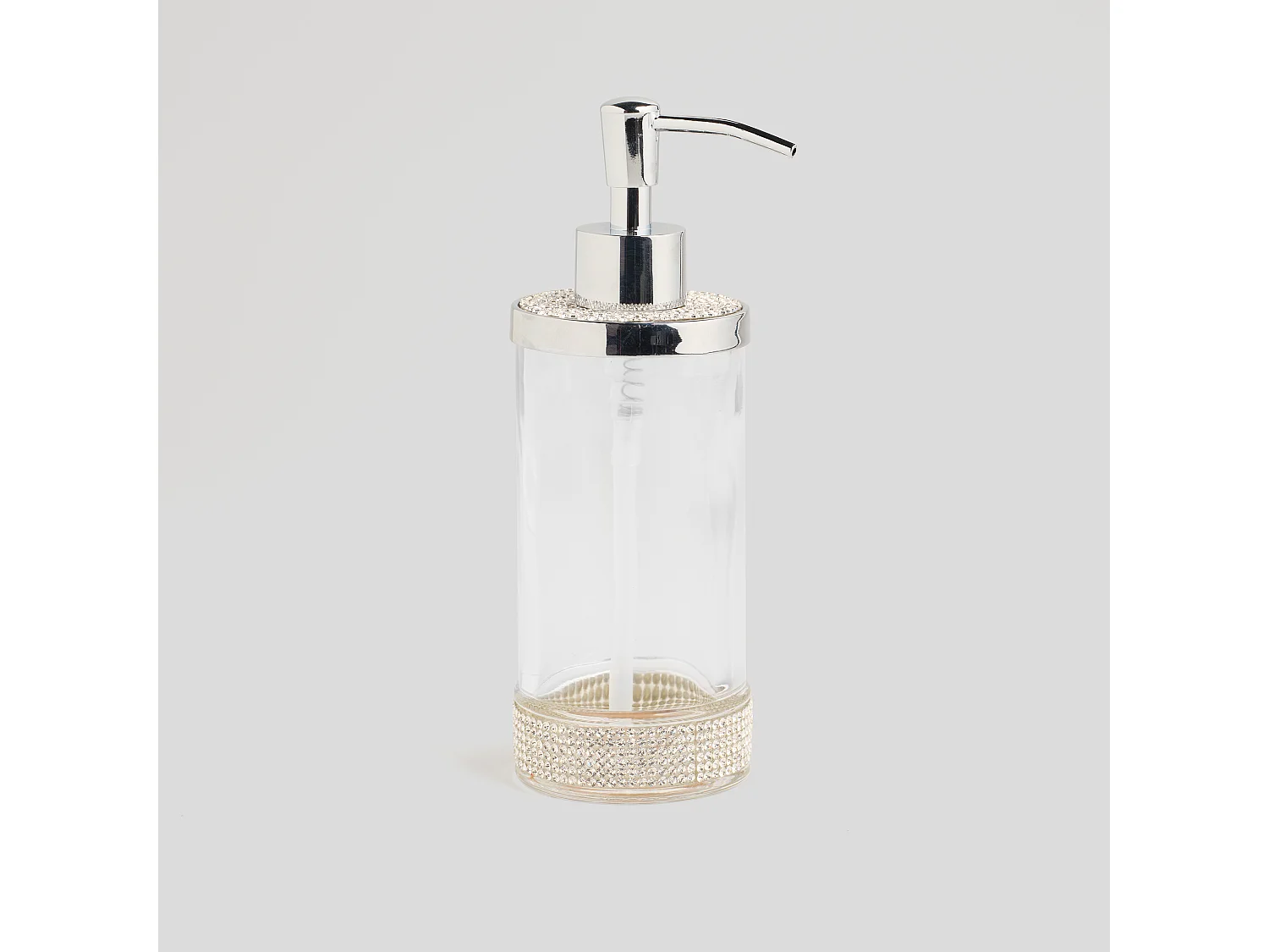 Badspender Silvano Mittelsilber 21x7,5 Glas 300 ml