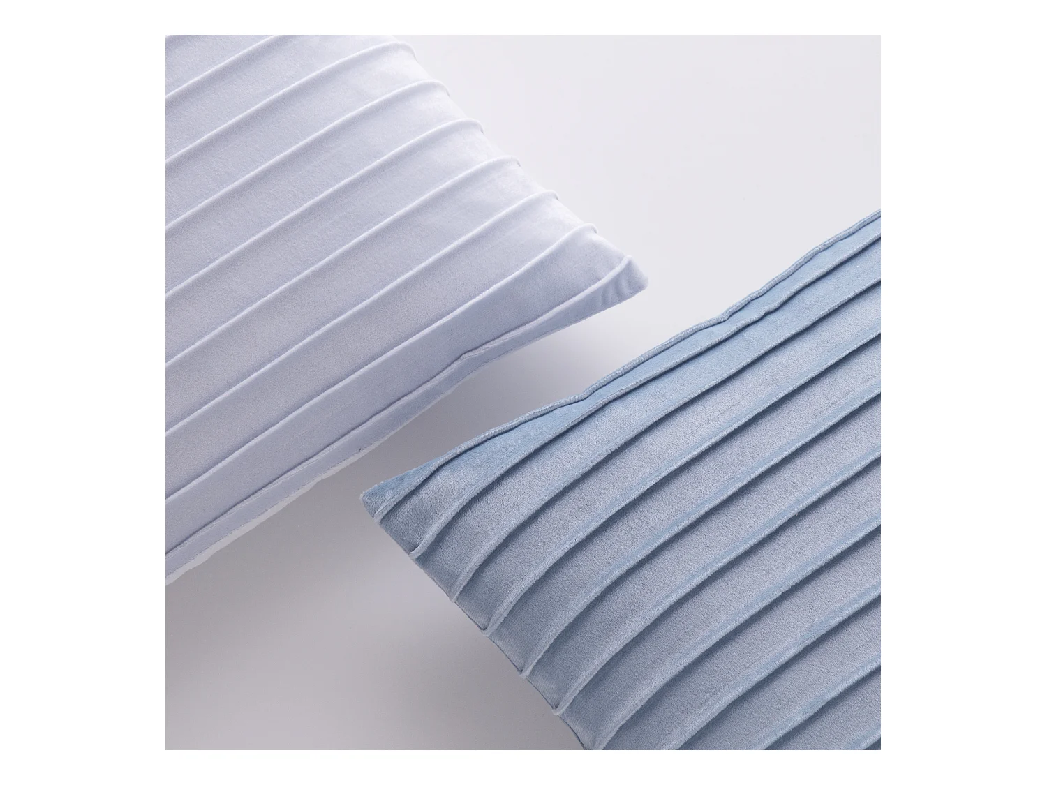 Housse De Coussin En Velours Manku Bleu Moyen 45x45