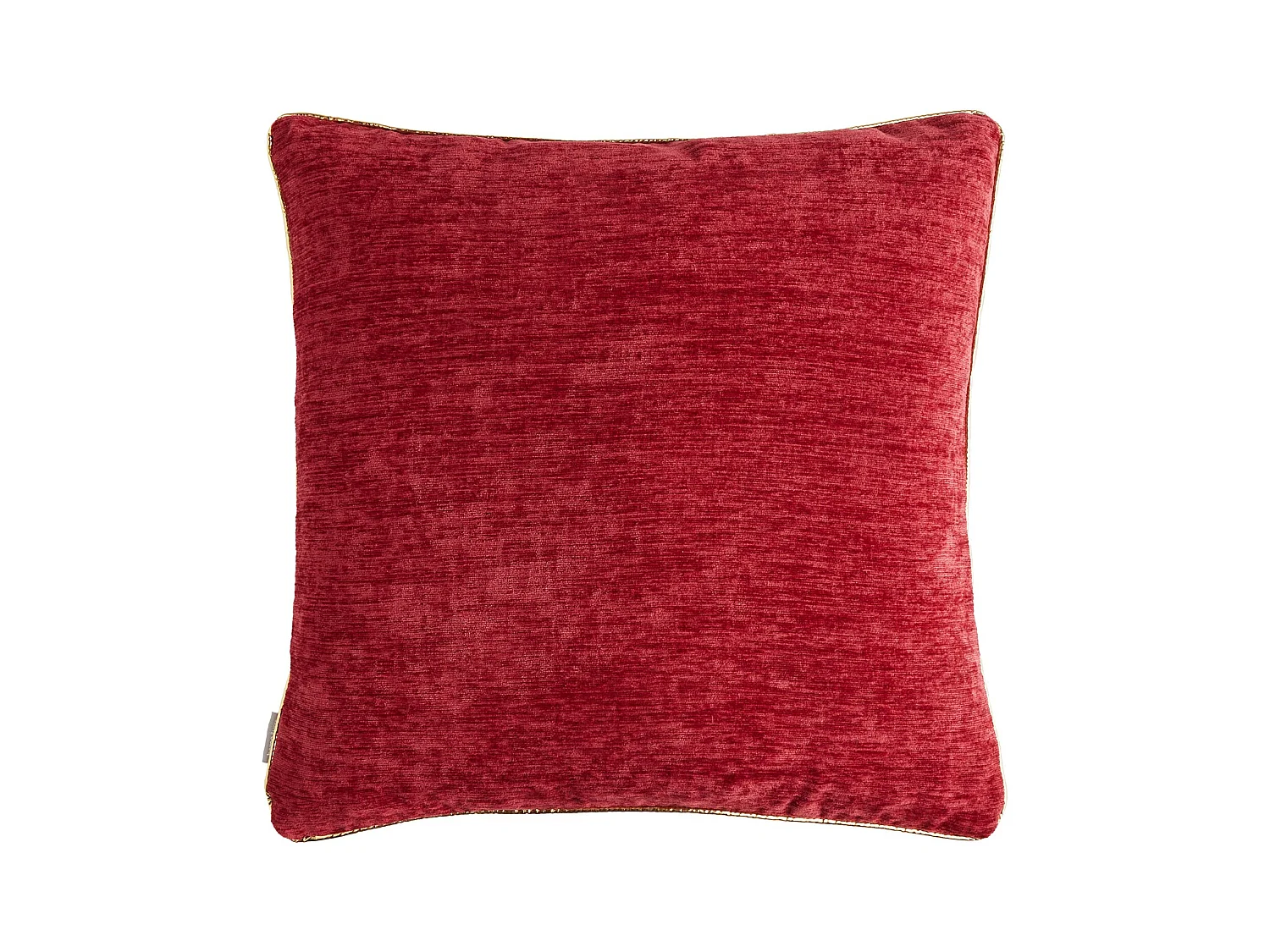 Housse De Coussin En Velours Erwio Rouge Foncé 45x45