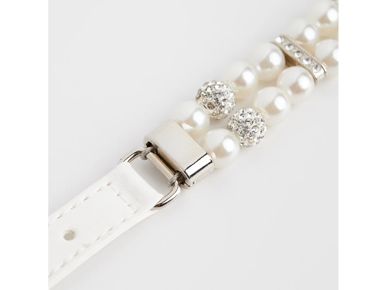 ANIMAL COLLAR Pearl 2 x 28 PU, Metall, Kunststoff