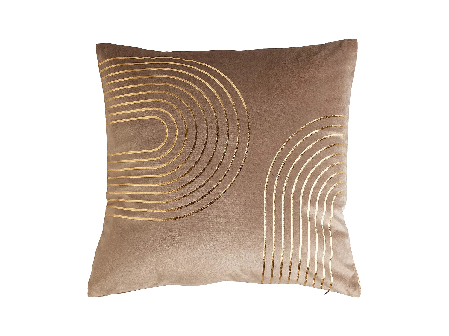 Housse De Couette Imprimée Radiato Beige Moyen 45 x 45