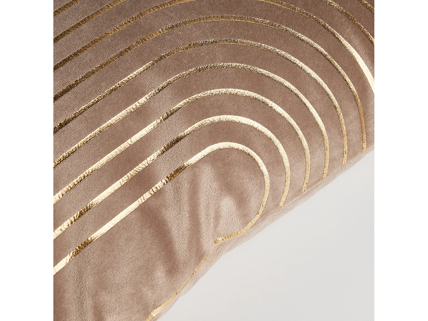 Housse De Couette Imprimée Radiato Beige Moyen 45 x 45