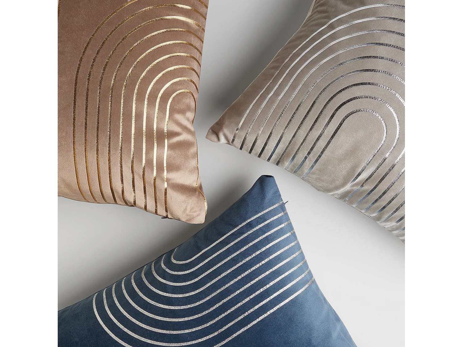 Housse De Couette Imprimée Radiato Beige Moyen 45 x 45