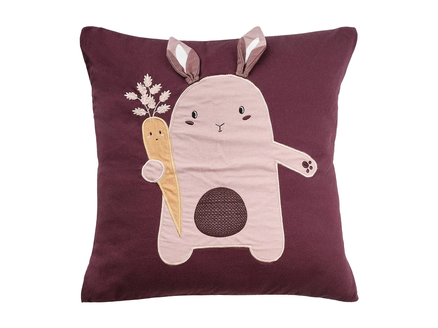 Bestickter Kissenbezug Harvest dunkelviolett 45 x 45