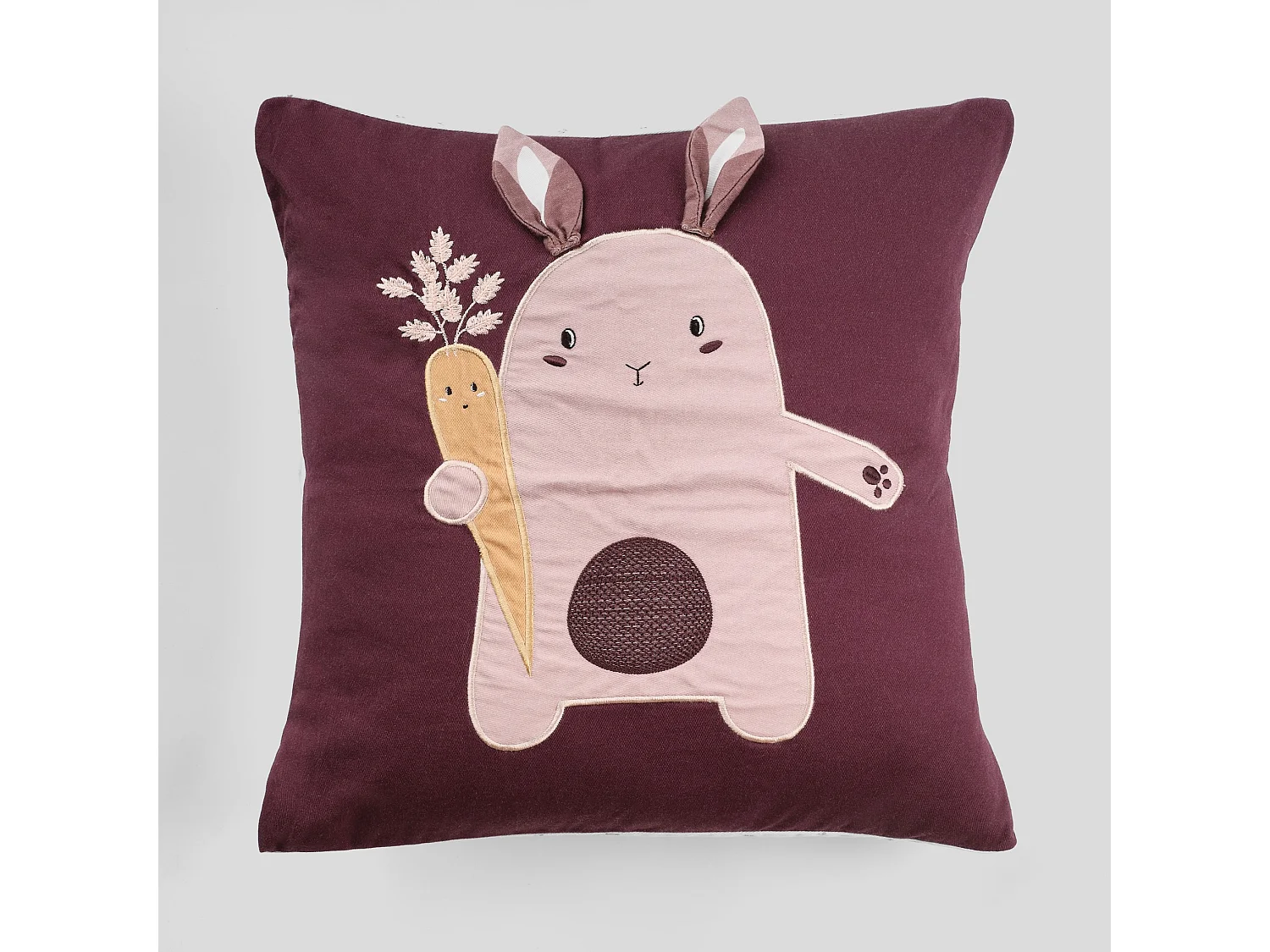 Bestickter Kissenbezug Harvest dunkelviolett 45 x 45